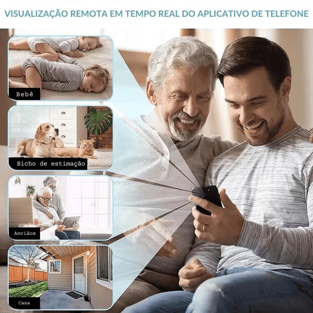 Mini Câmera De Segurança A9 com Wifi e Visão Noturna