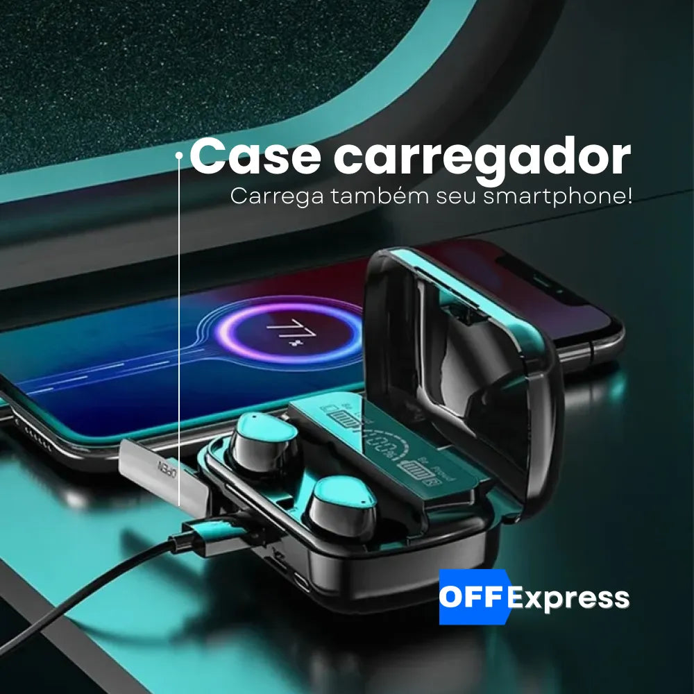 Fone de Ouvido Bluetooth com Microfone