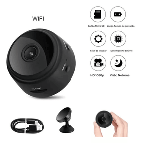 Mini Câmera De Segurança A9 com Wifi e Visão Noturna