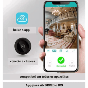 Mini Câmera De Segurança A9 com Wifi e Visão Noturna