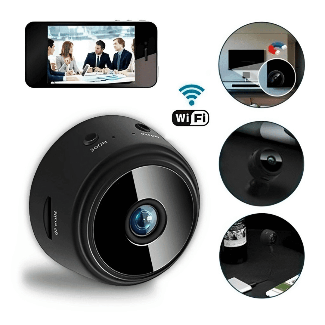 Mini Câmera De Segurança A9 com Wifi e Visão Noturna